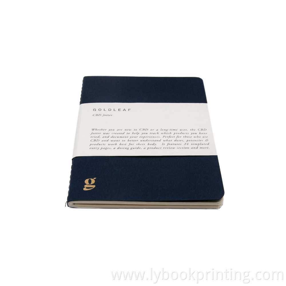 Custom A5 notebook diary sewing notebook with power bank for school